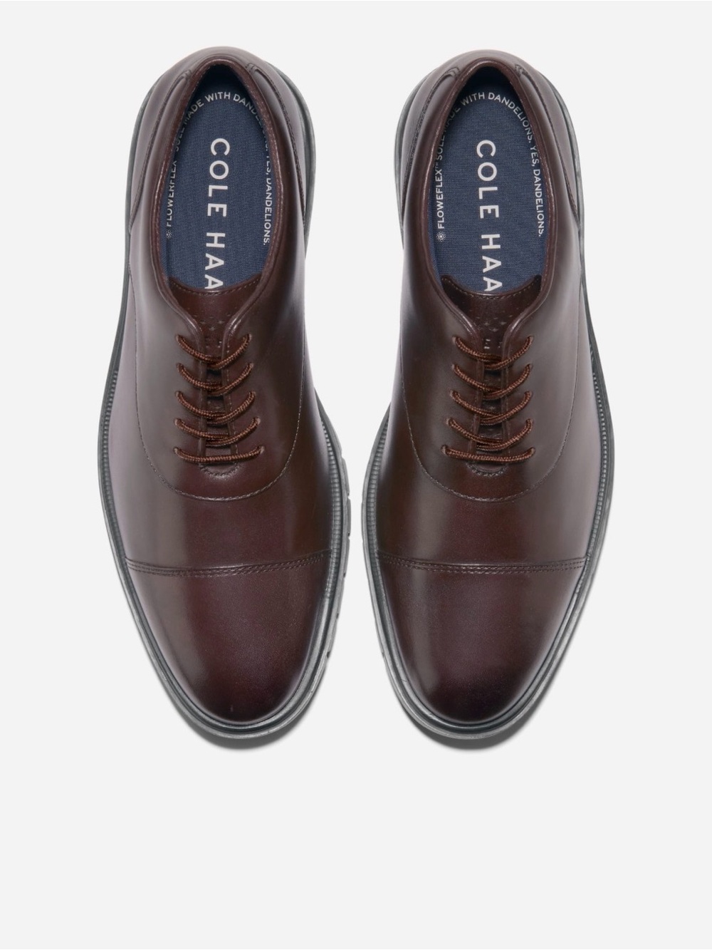 Cole Haan Men’s Dark Brown Leather Cap-Toe Oxford